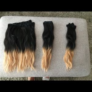 Real human hair, strawberry blonde ombré ! 18inch